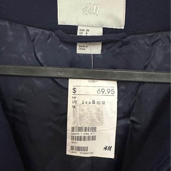 Nwt H & M Blazer Jacker Sz 8 - Picture 2 of 2